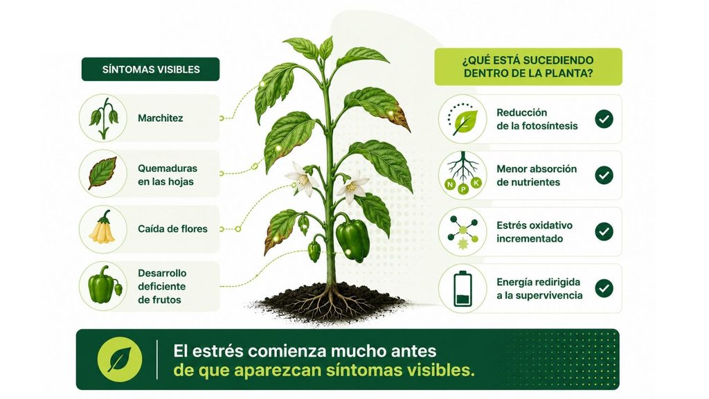 cuáles son los síntomas del estrés abiótico